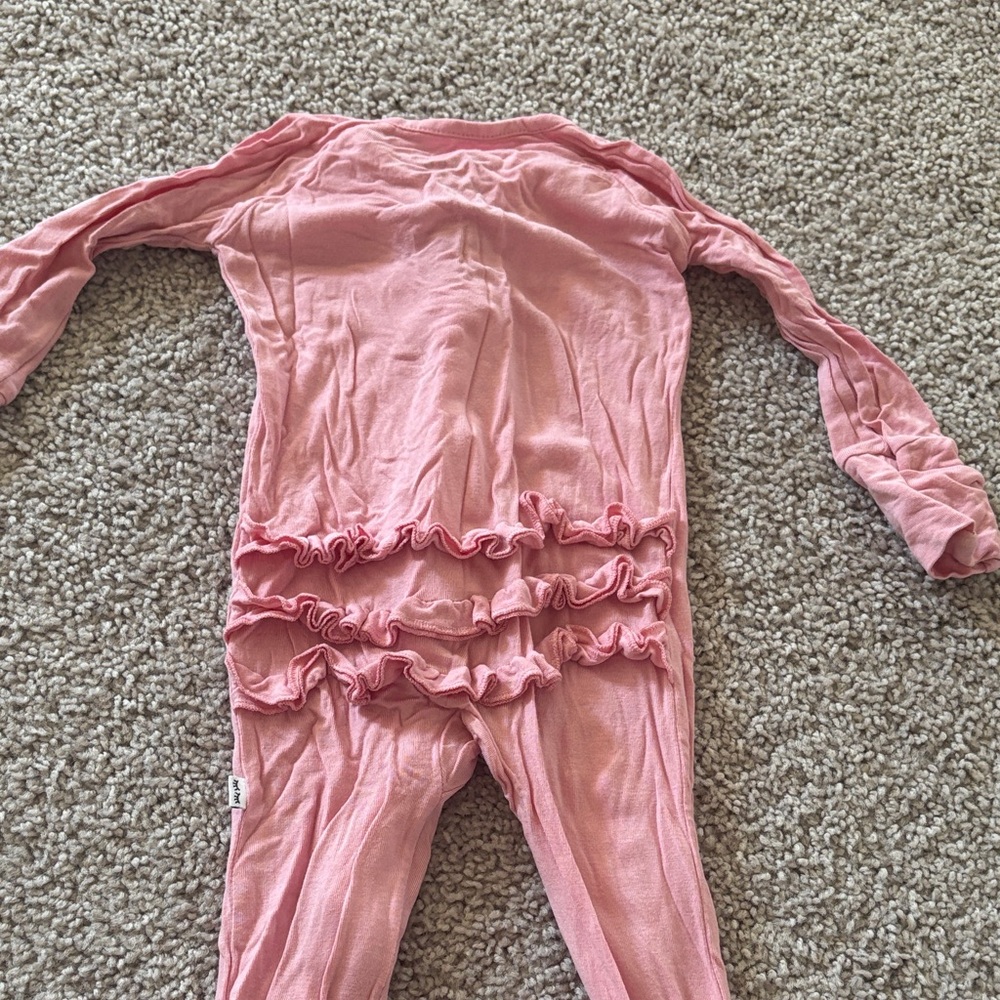 Little Sleepies Pink Ruffles - Picture 2 of 4
